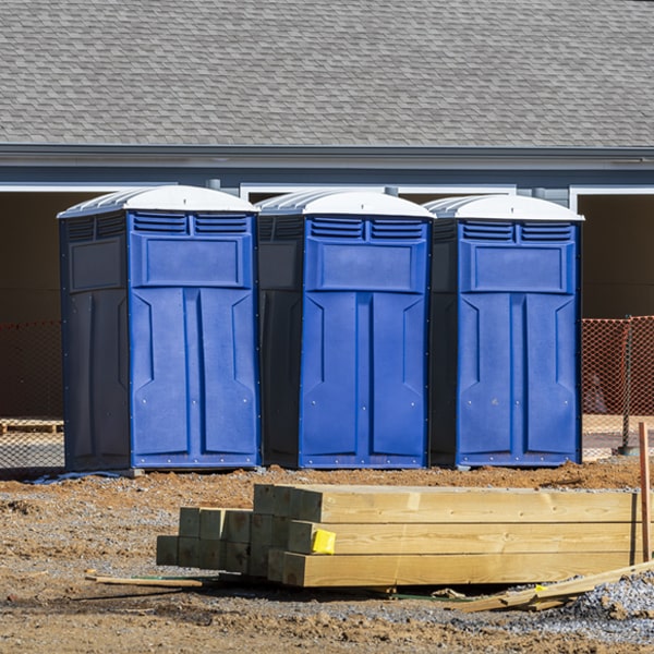 are there any restrictions on what items can be disposed of in the porta potties in Los Arcos Texas